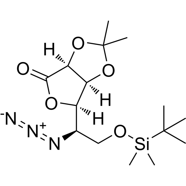 5-Azido-6-(tert-butyldimethylsilyl)-2,3-O-isopropylidene L-gulono-1,4-lactone 118464-49-6